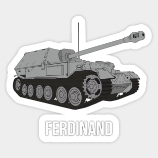 Ferdinand German tank destroyer Sticker